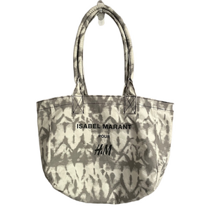 Isabel Marant pour H&M Gray Tie Die Canvas Shopper Tote Bag
